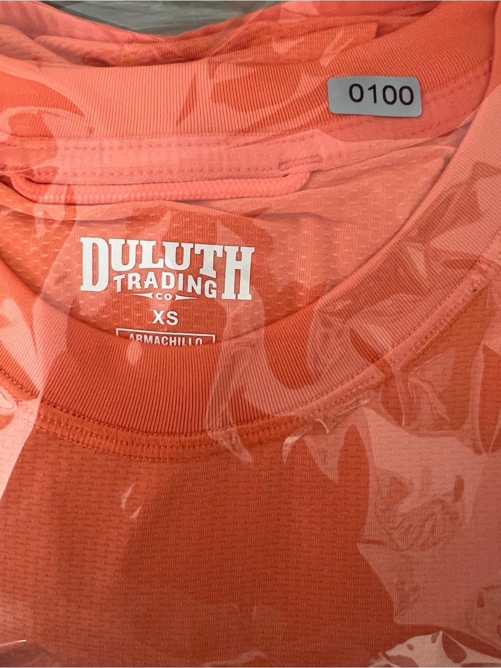 Duluth Trading Armachillo Orange Performance Top XS - Picture 7 of 7
